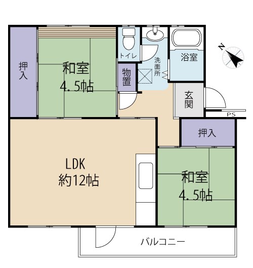 幸町東住宅の間取り