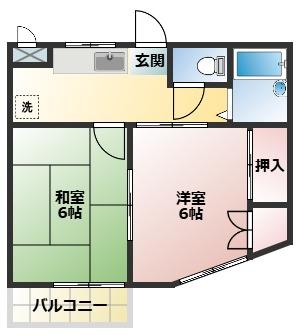 ニューシラオカの間取り