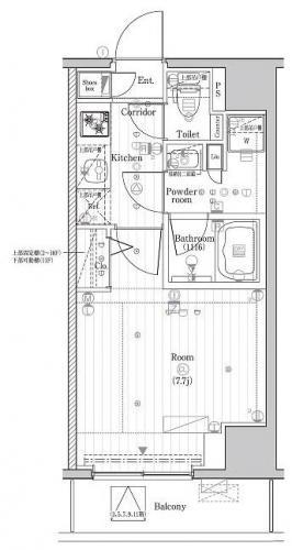 【Premium CubeG市谷甲良町　プレミアムキューブG市谷甲良町の間取り】