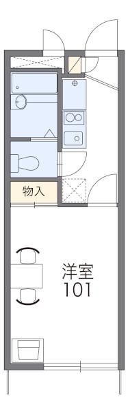 レオパレスアンソレイエの間取り