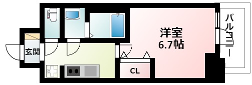 プレサンスOSAKA西中島リエゾンの間取り