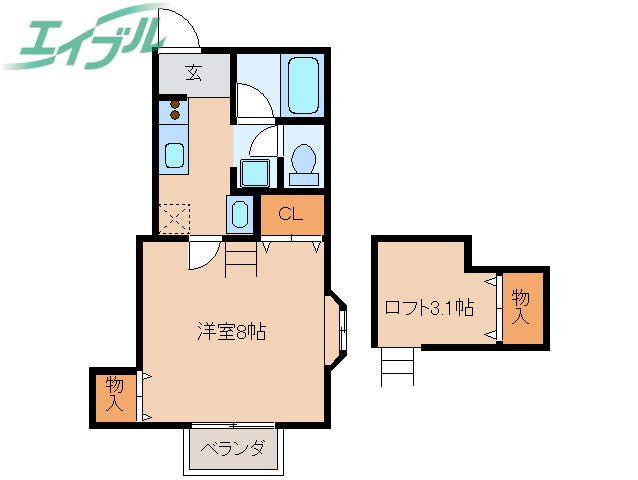 サニーヒル古市の間取り