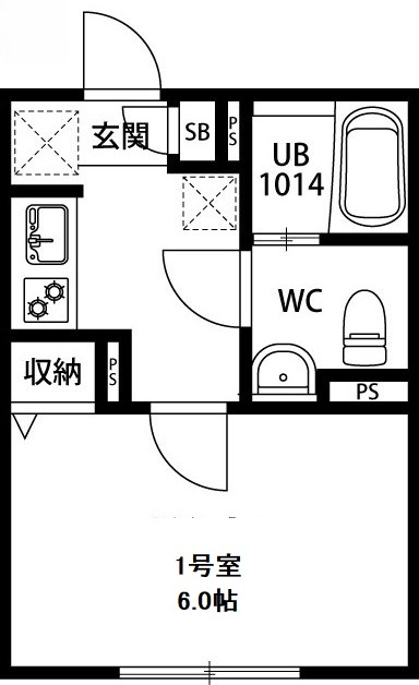 Black Dia 南越谷の間取り