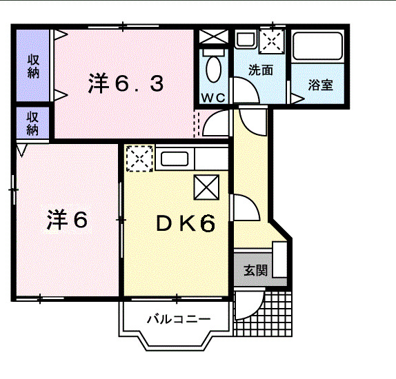 プリムロ ズＴ．Ｋの間取り