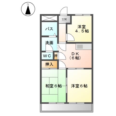 恵比寿コーポの間取り