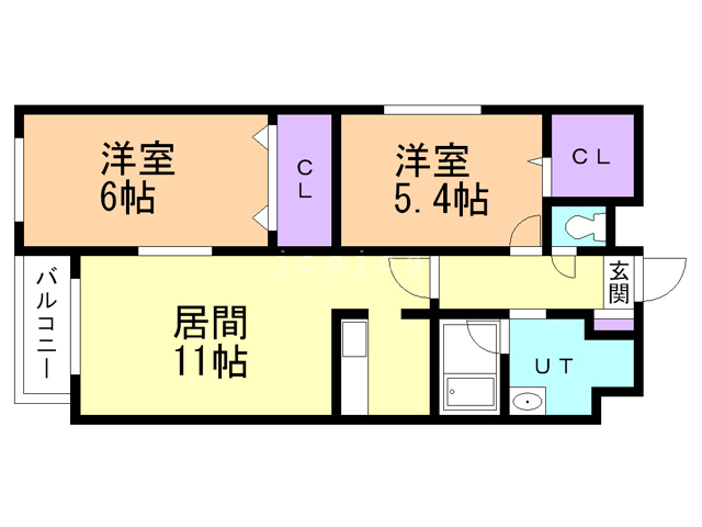 札幌市南区澄川六条のマンションの間取り