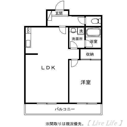オークヒルズ707の間取り