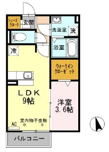 パルフェの間取り