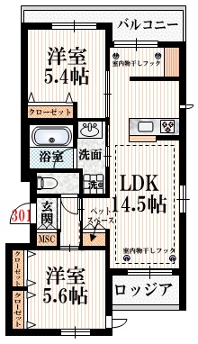 パークイーストの間取り
