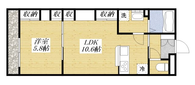 リブリ・i Rayの間取り