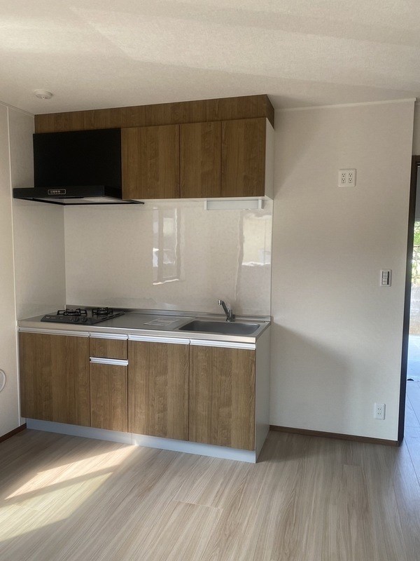 キッチン　2口ガスコンロ付き♪