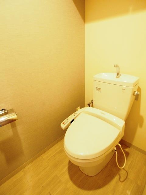 トイレ　落ち着いた色調のトイレです