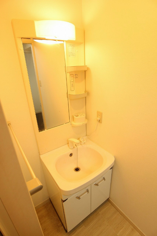 洗面設備　※別号室の写真です。シャンプードレッサーが便利です♪