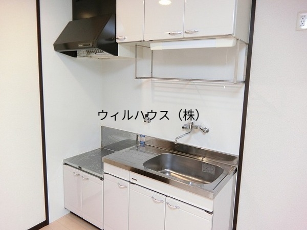 キッチン　２口ガスコンロ設置可！