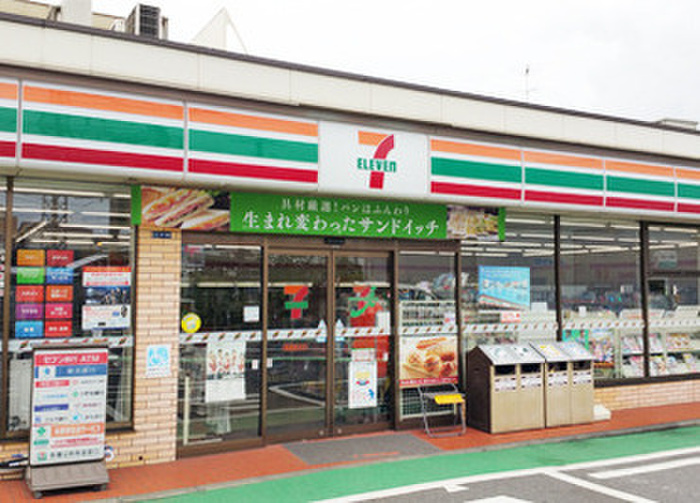 コンビニ　セブンイレブン川崎宿河原店（コンビニ）まで600m