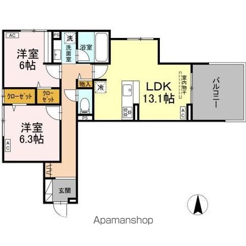 THE STATELY 子安町の間取り写真