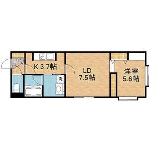 地下鉄東西線 東札幌駅 徒歩2分 4階建 築4年の間取り写真