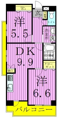 アレグレット掃部宿の間取り写真