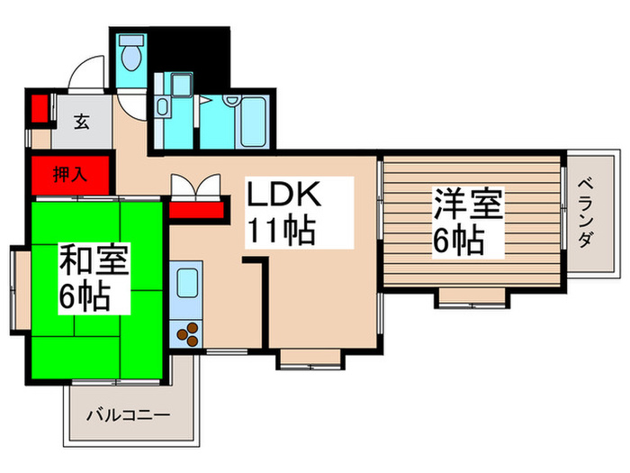 ハイライズ西船弐番館の間取り写真