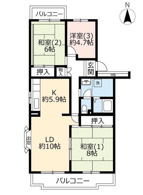 UR千葉ニュータウン原山の間取り写真