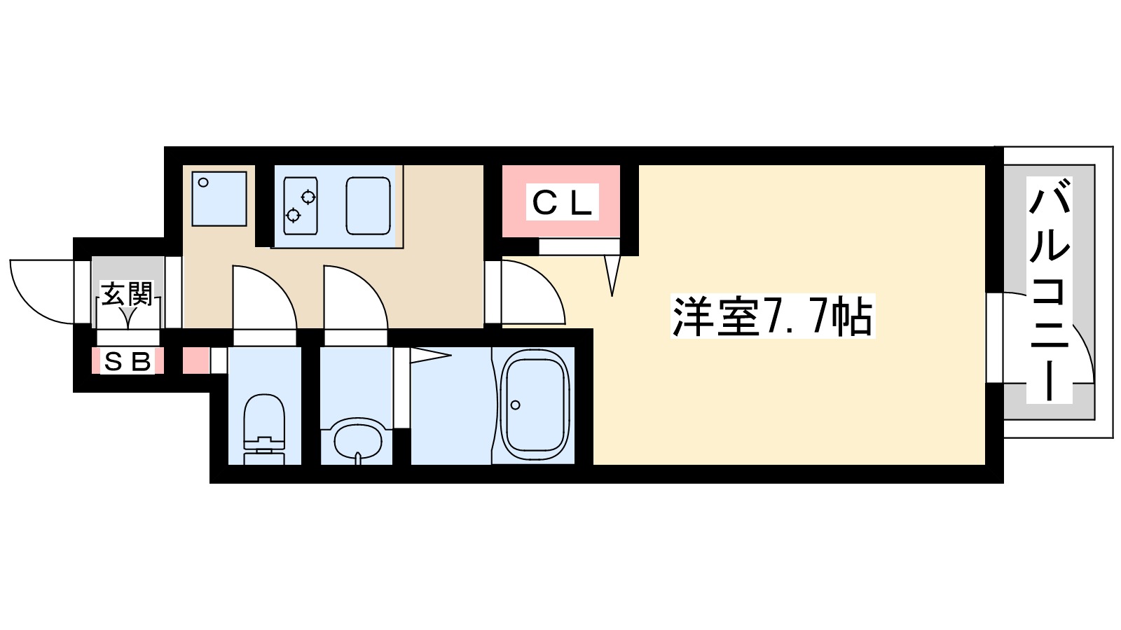 プレサンスNEO上新庄PRIMECRUISの間取り写真
