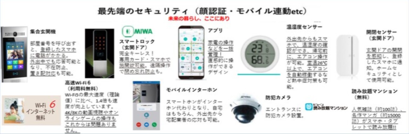 セキュリティ　顔認証式オートロックです。