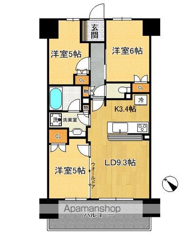 東急田園都市線 宮崎台駅 徒歩4分 14階建 築11年の間取り写真