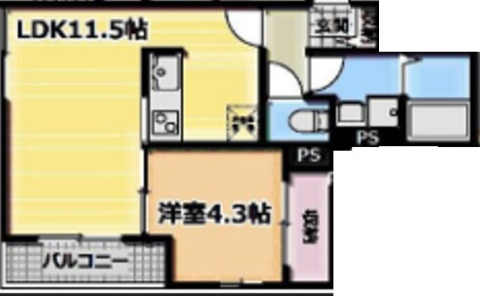 東武伊勢崎線 五反野駅 徒歩5分 3階建 築1年の間取り写真