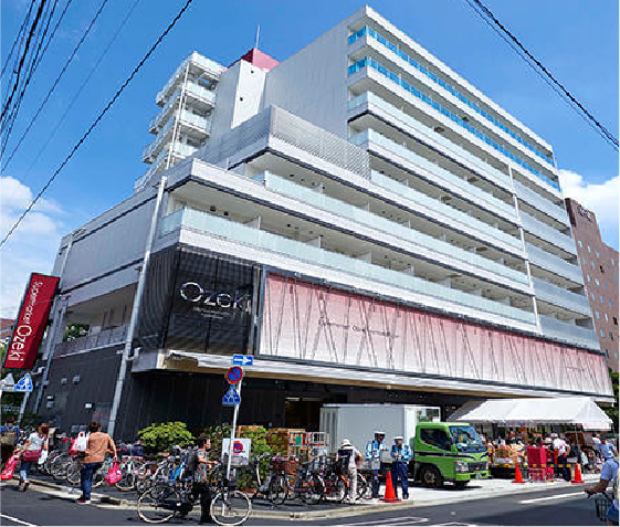 スーパー　スーパーオオゼキ門仲牡丹店（スーパー）まで458m