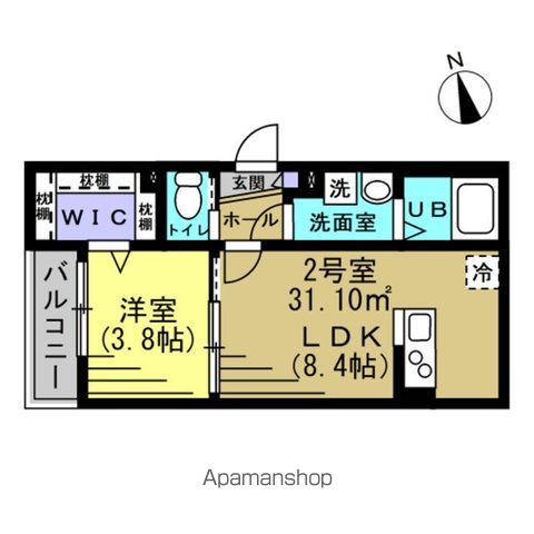 ＪＲ常磐線 松戸駅 徒歩15分 3階建 築7年の間取り写真