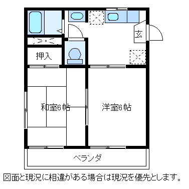 ハイツアイリスＫの間取り