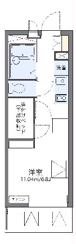 レオパレス白ゆりの間取り