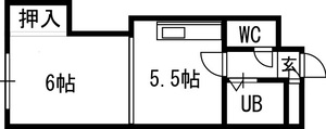 ナチュレ南５条の間取り