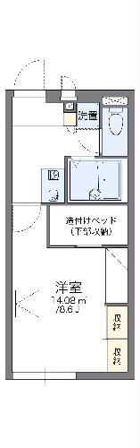 レオパレスグレース扇台の間取り