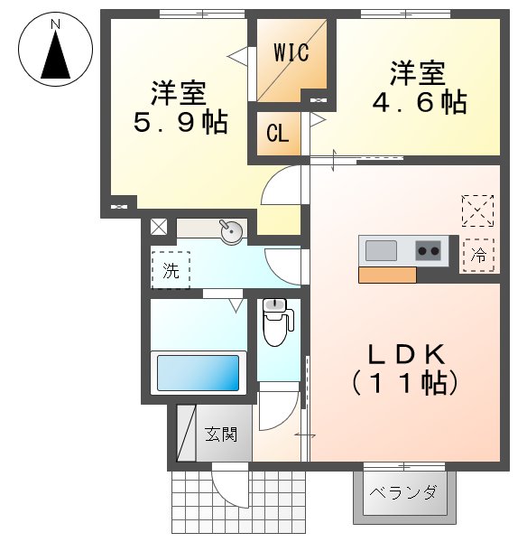 エスポワールの間取り