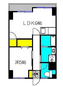 鹿児島市城西のマンションの間取り