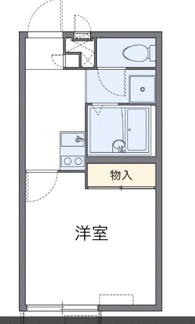 レオパレスＮｏｒｔｈ六甲の間取り