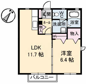 シャーメゾン・ルーチェの間取り