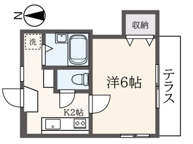 オメガパレス日野９丁目の間取り