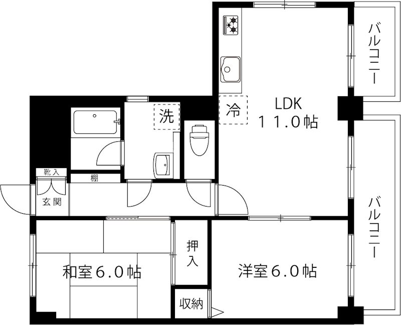 アソシエール千川の間取り