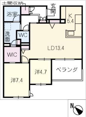 ユートレア　Ｎ棟の間取り