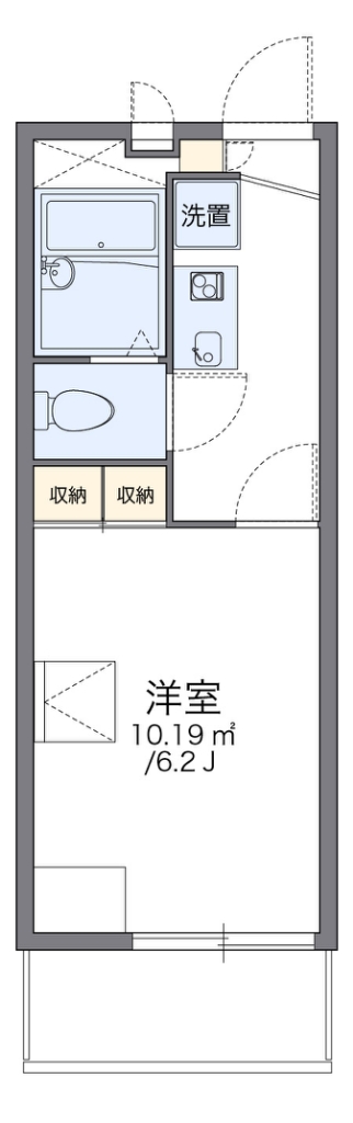 レオパレスフィスデファミーユの間取り