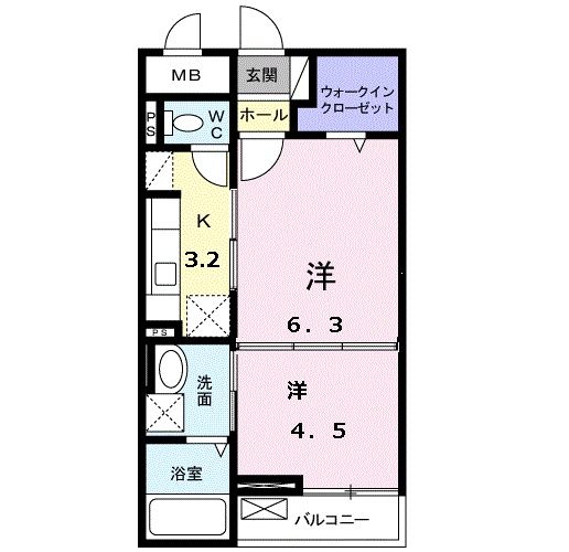 ヒルズ桜坂の間取り