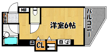 明石市松の内のマンションの間取り