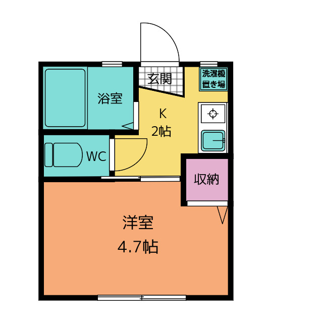 ヒルズ県立大学の間取り