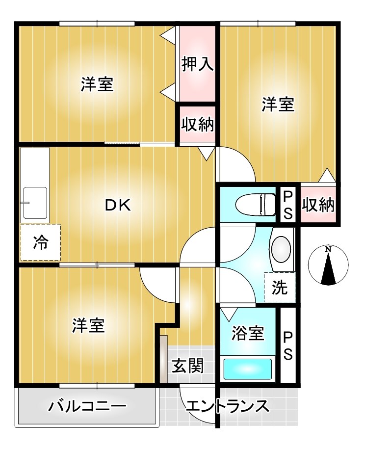 エトワールAの間取り