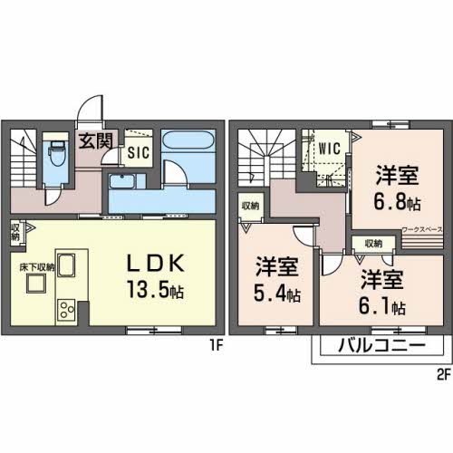 プリムヴェールの間取り