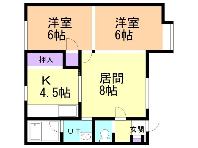 ベルシティ豊岡Iの間取り