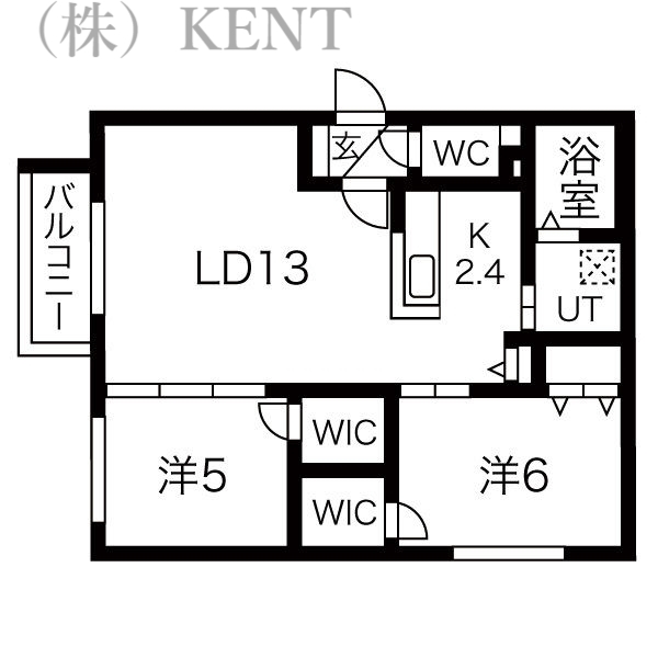 Ｗｅｓｔ　Ｖｉｌｌｅｔｔａの間取り