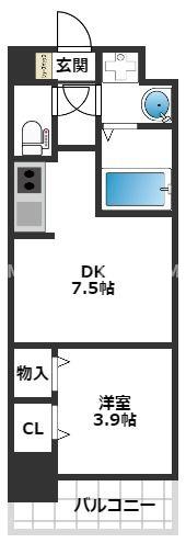 福岡市南区横手のマンションの間取り